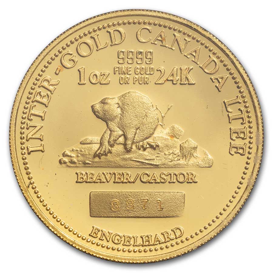 1981 Canada Gold/Silver Engelhard & JM Beaver-Castor Medal Set | eBay